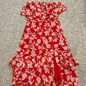 Tropical Strapless Dress